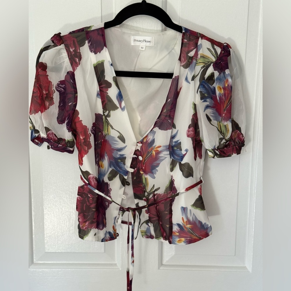 Privacy Please Delfina Top in Lilac Floral
